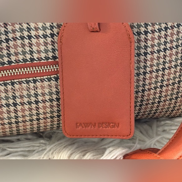 Fawn Design Plaid Tweed Weekender Bag 
Like New - Picture 2 of 10